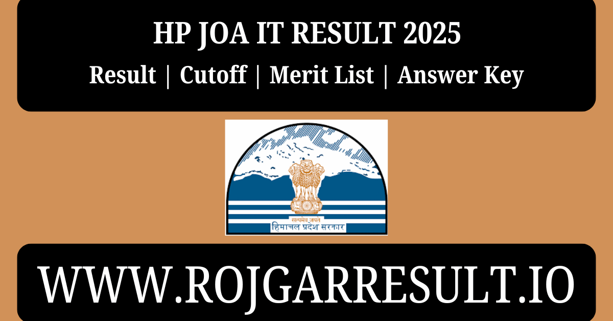 HP JOA IT Result 2025