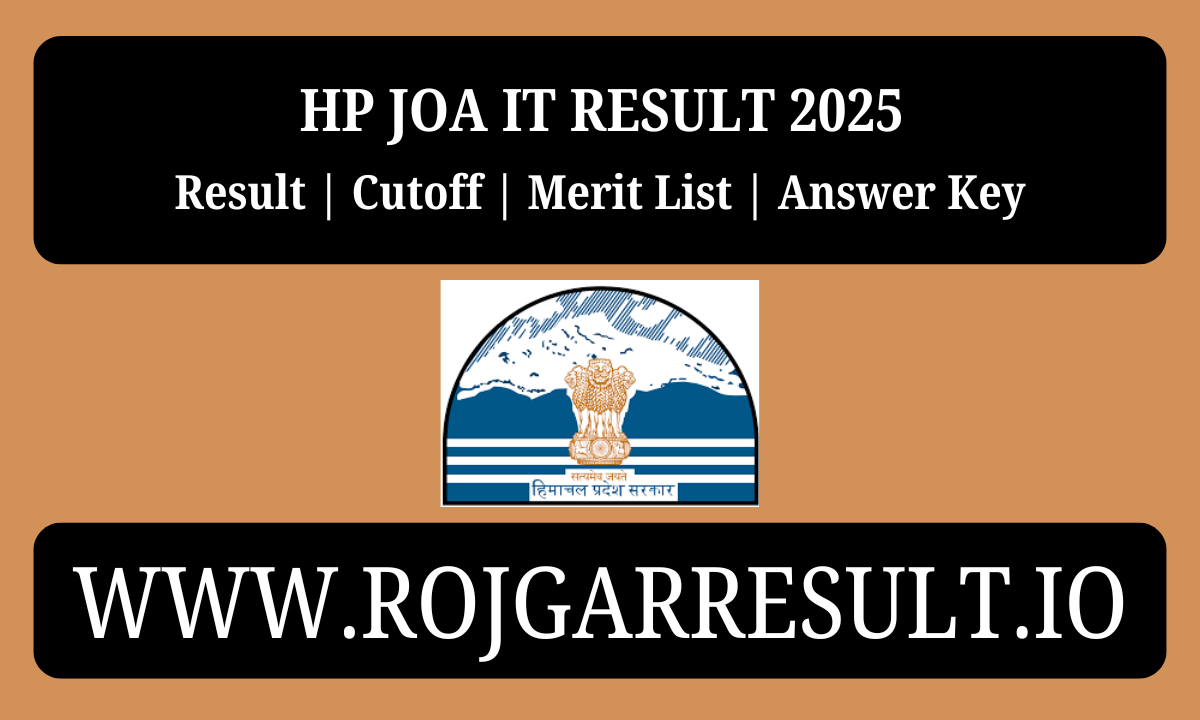 HP JOA IT Result 2025