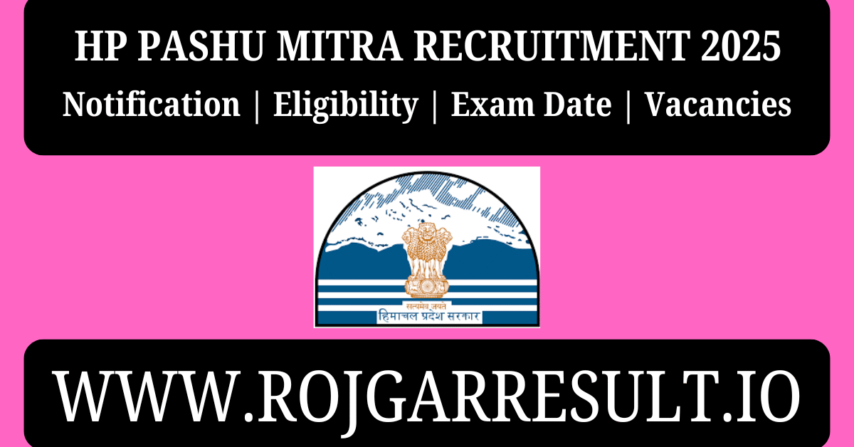 HP Pashu Mitra Recruitment 2025
