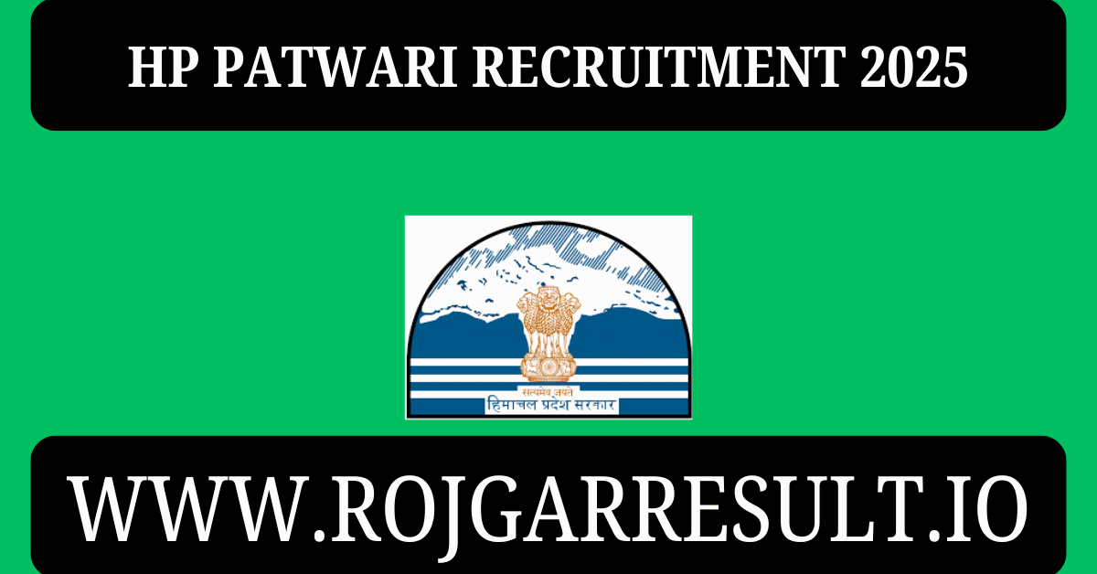 HP Patwari Recruitment 2025