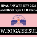 HPAS Answer Key 2024