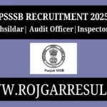 PSSSB Recruitment 2025
