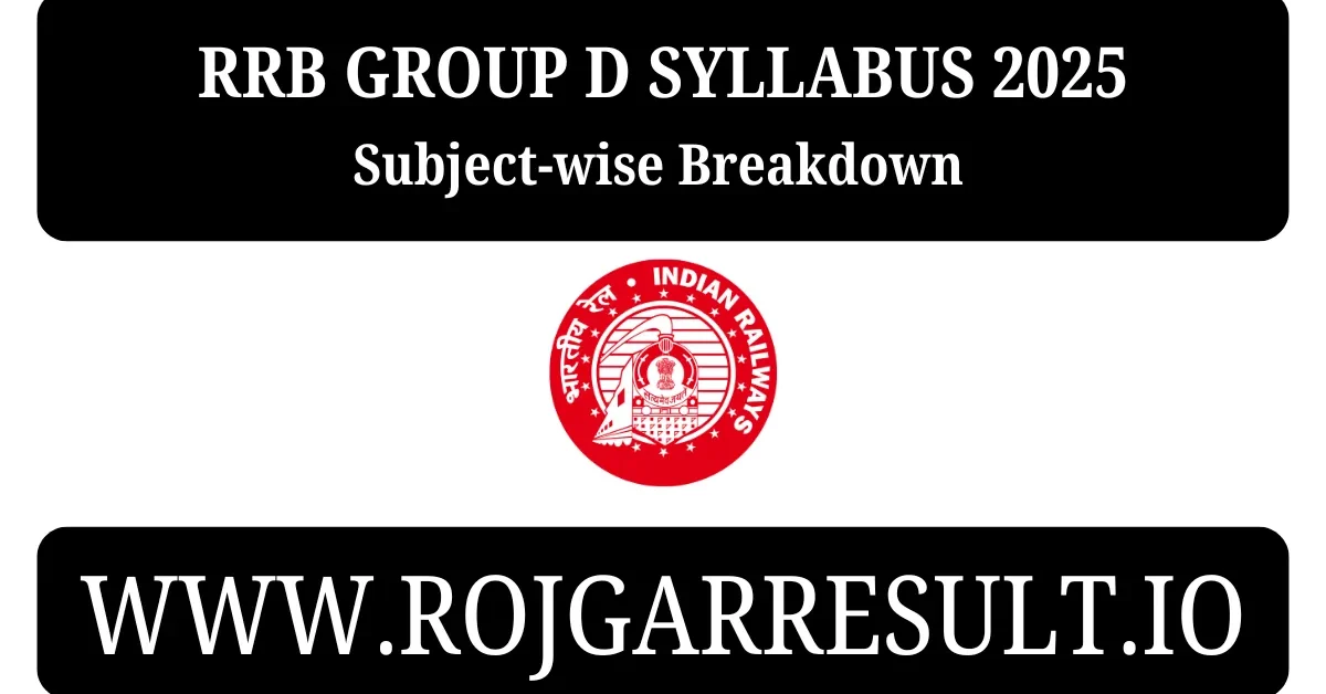 RRB Group D Syllabus 2025