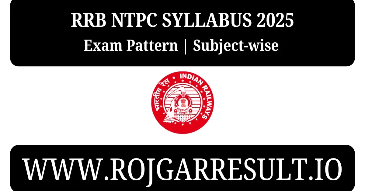 RRB NTPC Syllabus 2025