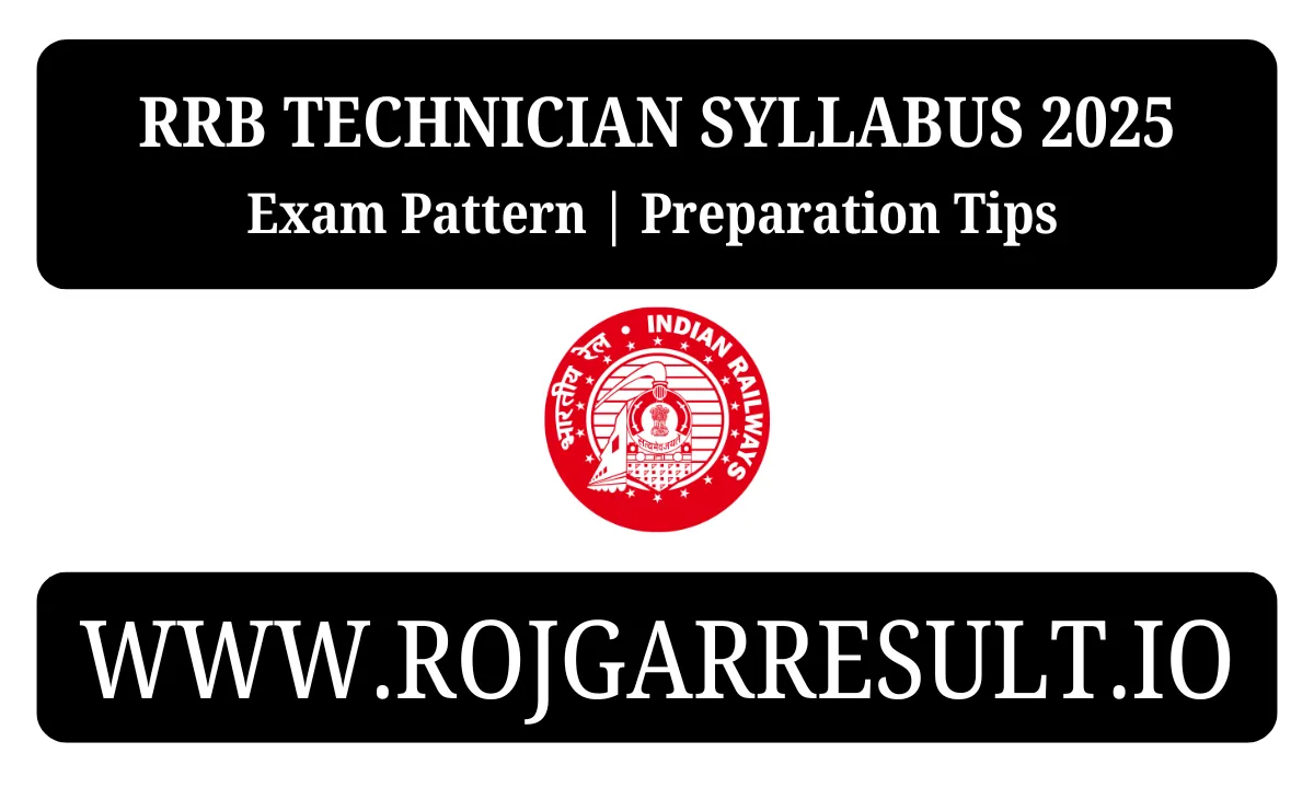 RRB Technician Syllabus 2025