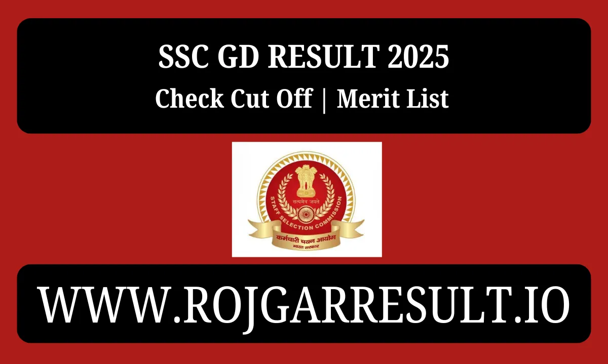 SSC GD Result 2025