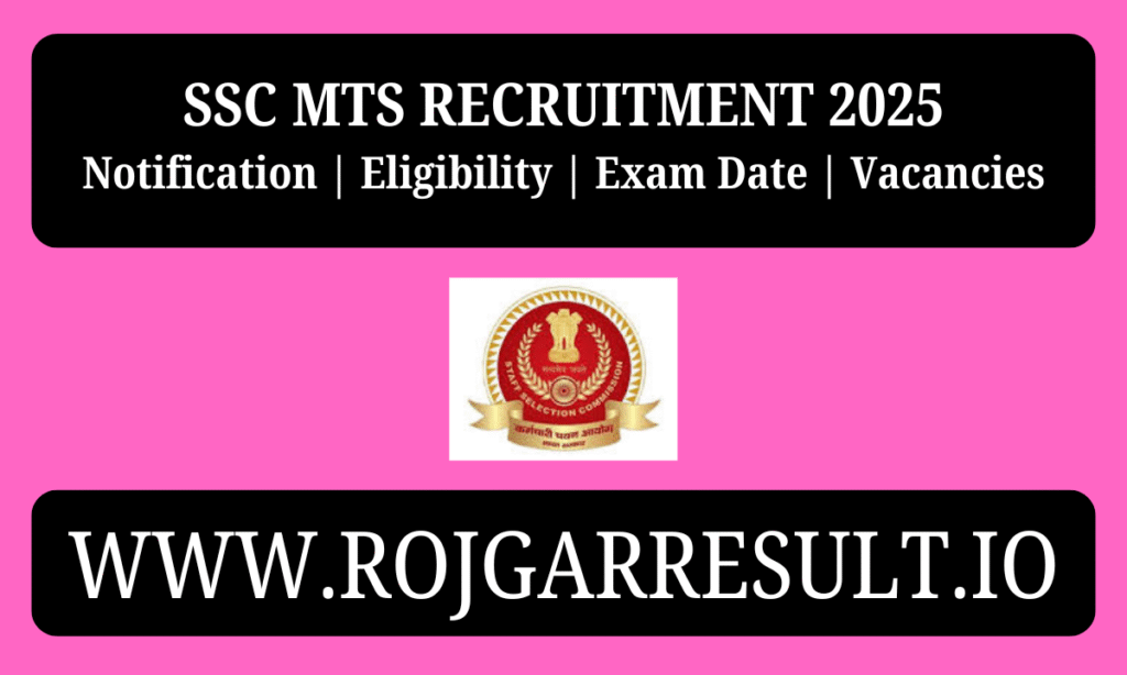 SSC MTS recruitment 2025