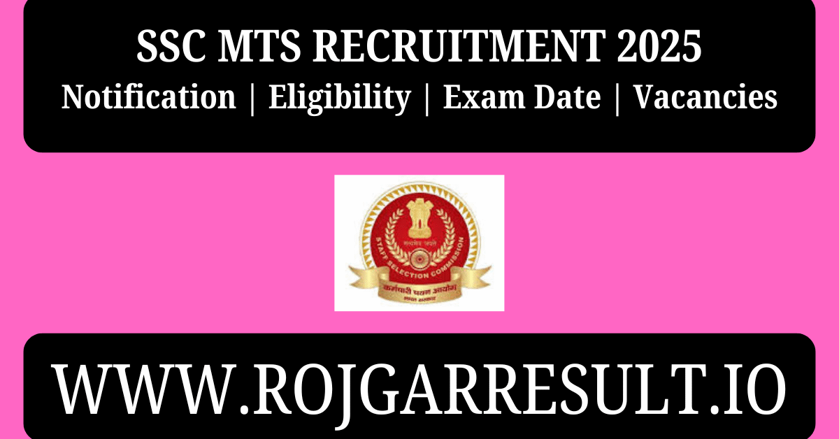 SSC MTS recruitment 2025