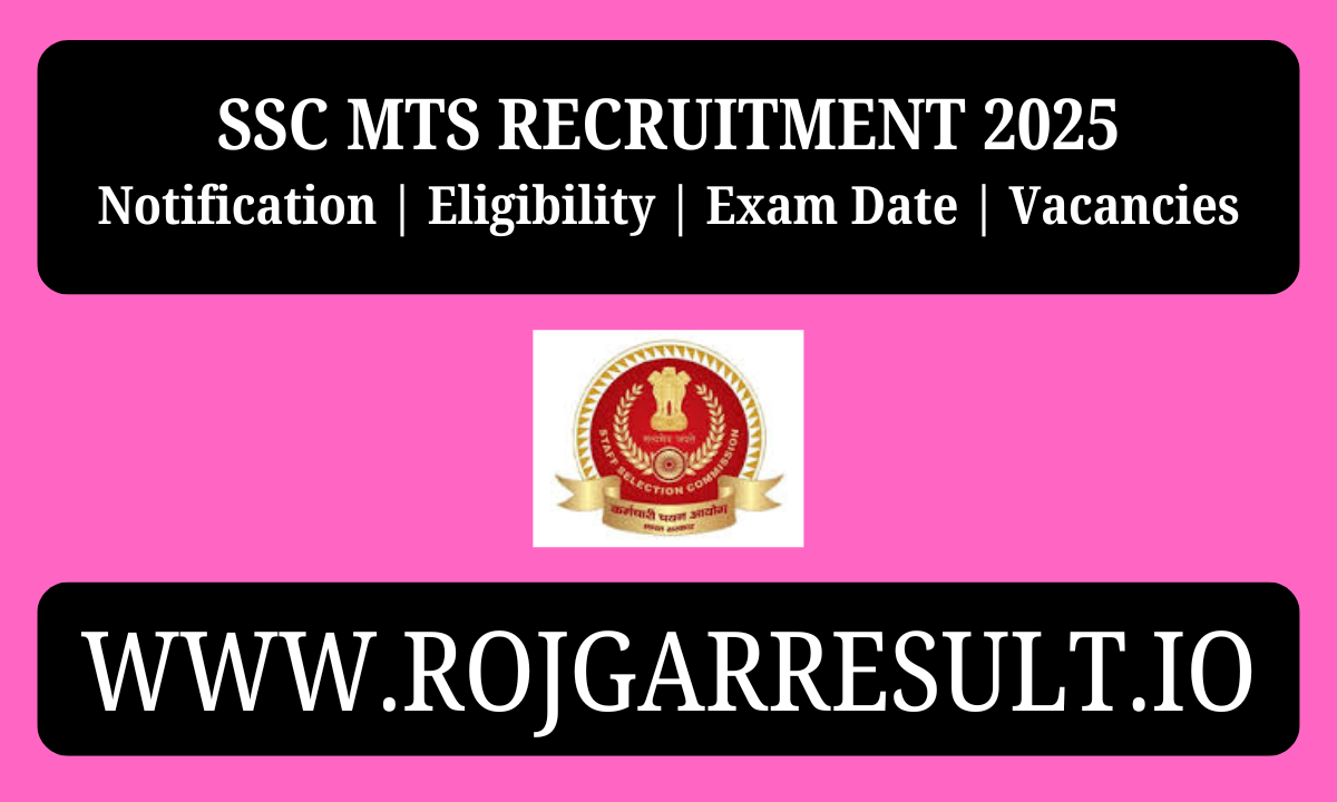 SSC MTS recruitment 2025