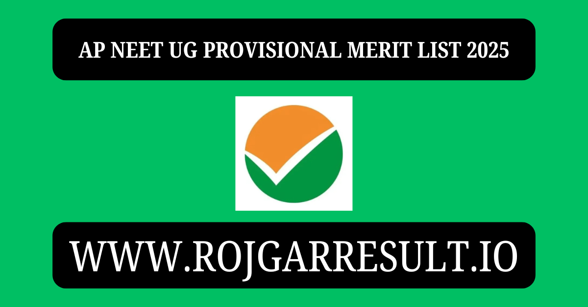 AP NEET UG Provisional Merit List 2025