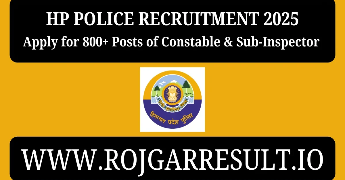 HP Police Recruitment 2025