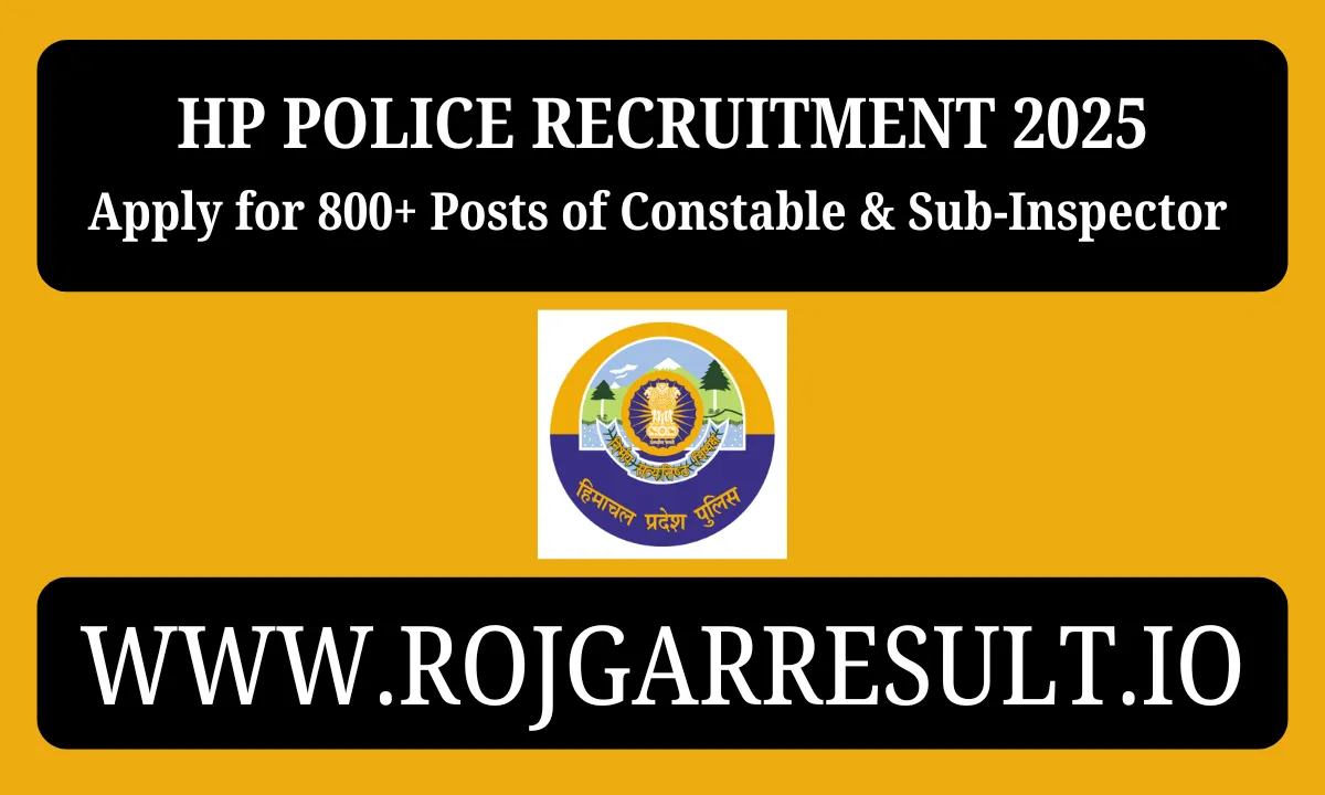 HP Police Recruitment 2025
