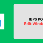 IBPS PO Edit Window