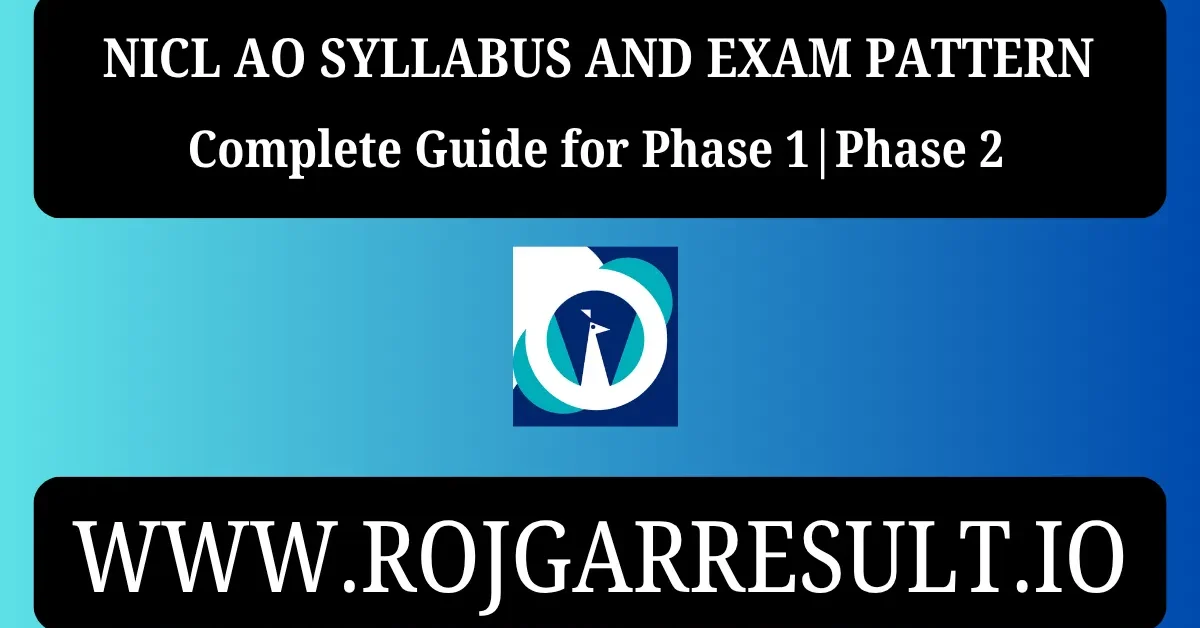 NICL AO Syllabus and Exam Pattern