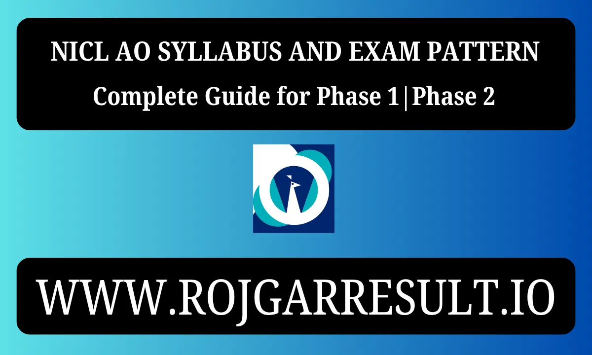 NICL AO Syllabus and Exam Pattern