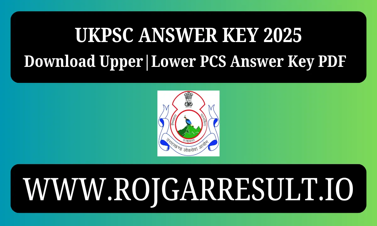 UKPSC Answer Key 2025