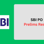 SBI PO Prelims Result