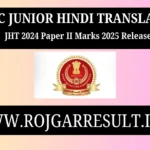 SSC Junior Hindi Translator JHT 2024