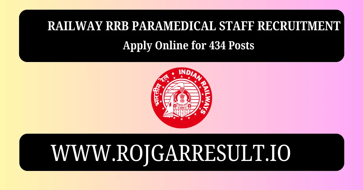Railway RRB Paramedical Staff Recruitment 2025