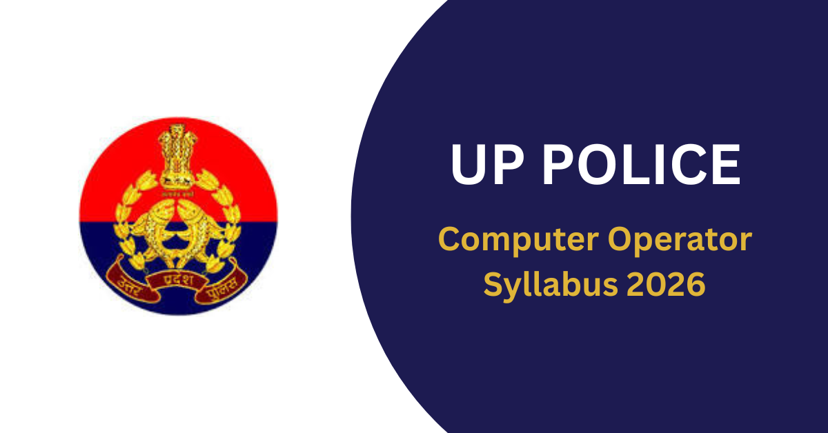 UP Police Computer Operator Syllabus 2026